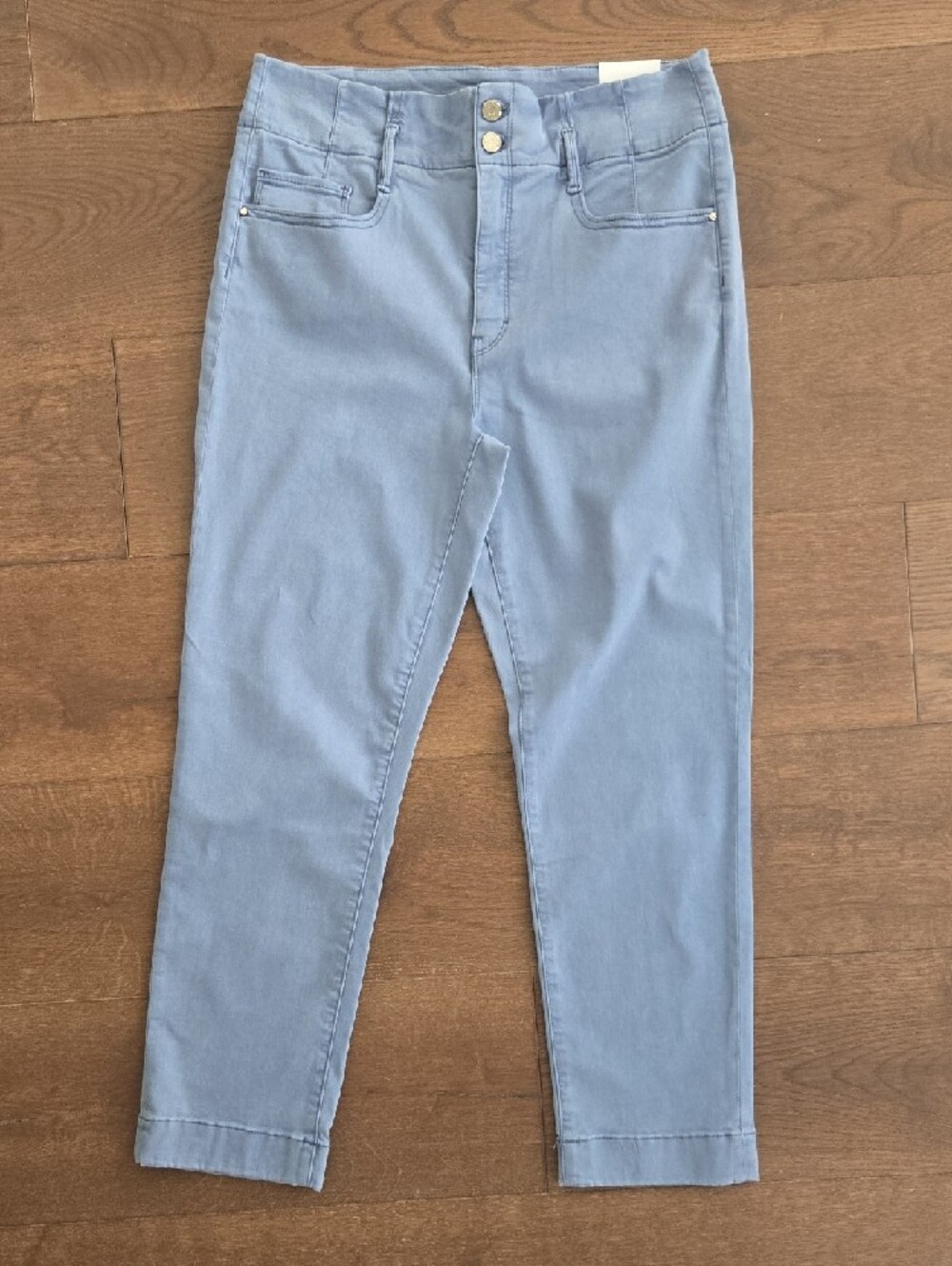 White House Black Market Light Blue Cropped Slim Pants